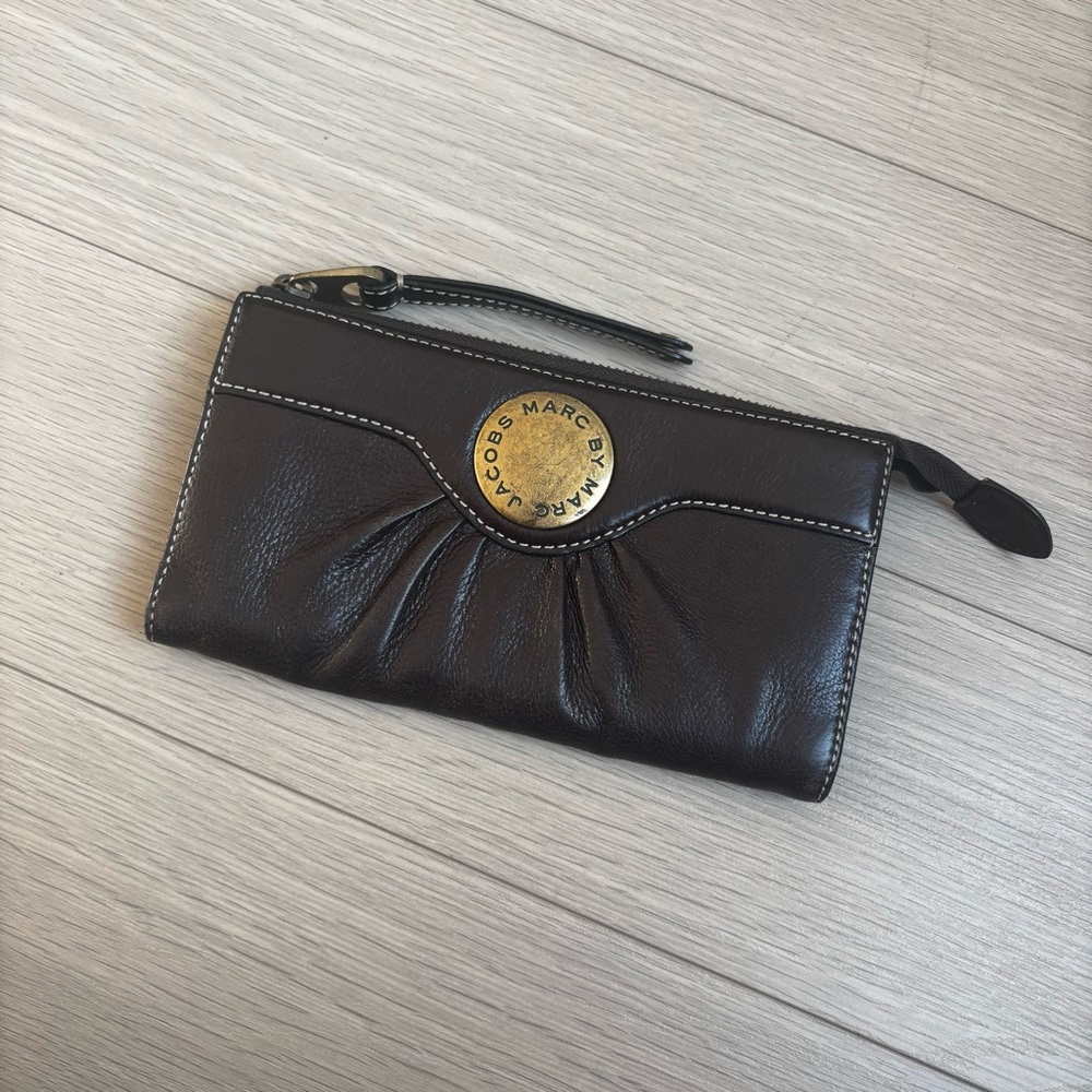 Marc by Marc Jacobs Dark Brown Leather Wallet